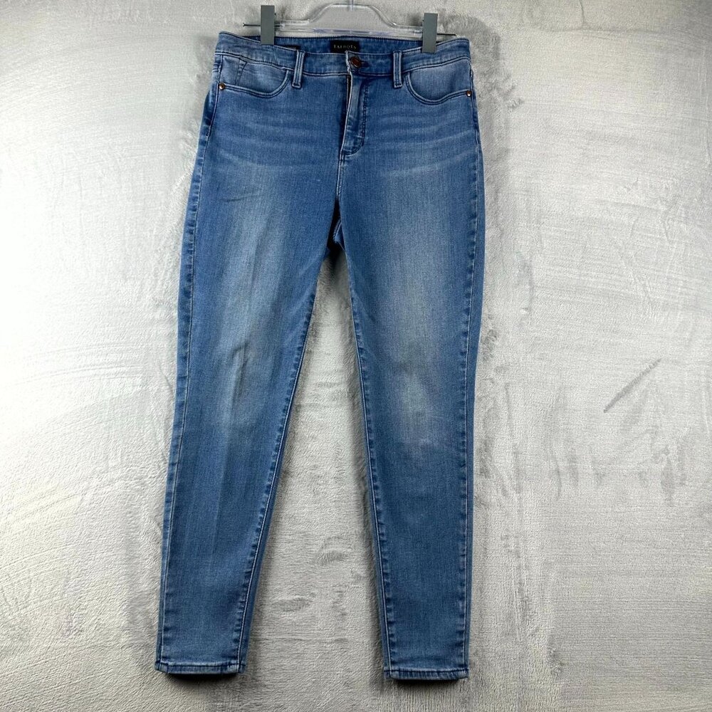Talbots Women's Jegging Jeans Mid Rise Denim Stretch Blue Size 8 Petite